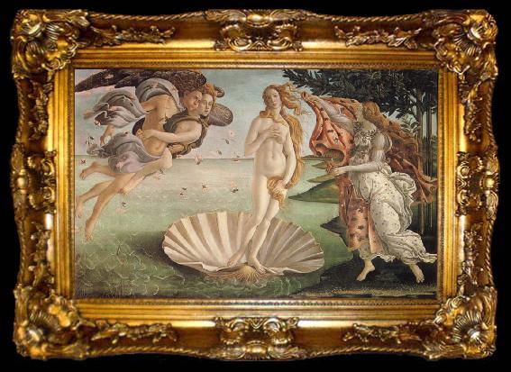framed  Sandro Botticelli The Birth of Venus, ta009-2